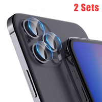 Bakeey pour iPhone 12 Pro Max / 12 Mini / 12/12 Pro Objectif Protector 2 ensembles HD Transparent Ultra-mince Anti-Rayur