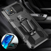 Bakeey pour iPhone 12 Pro Max / 12/12 Mini / 12 Pro Coque Double Couche Robuste Armor Magnétique avec Clip de Ceinture S
