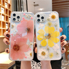Bakeey pour iPhone 12 Pro Max / 12/12 Pro/12 Mini étui Ins Style motif de fleurs séchées Transparent non jaune TPU Pro é