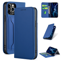 Bakeey pour iPhone 12 Pro Max Case Business Flip magnétique avec fentes multi-cartes portefeuille antichoc en cuir PU Pr