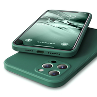 Bakeey pour iPhone 12 Pro Max Case lisse antichoc avec lentille Protector Soft Couverture arrière en caoutchouc de silic