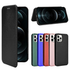 Bakeey pour iPhone 12 Pro/12/12 Mini / 12 Pro Max Case Motif en fibre de carbone Flip avec support de fente pour carte S