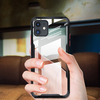 Bakeey pour iPhone 12 étui avec protecteur dobjectif transparent HD acrylique transparent + cadre en TPU étui de pr
