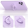 Bakeey pour iPhone 12 étui de 6, 1 pouces avec support de bague de protection dobjectif étui de protection en silico