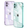Bakeey pour iPhone 12 étui Ultra-mince avec protecteur dobjectif Transparent Non-jaune antichoc Soft étui de protec
