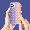Bakeey pour iPhone 12/12 Pro/12 Pro Max Case Fidget Reliver Stress Silicone Phone Shell Protective Cover Push It Bubble