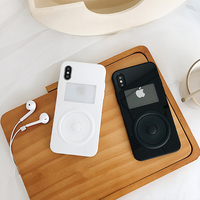 Bakeey pour iPhone 6 / 6S / 7 Plus/8 Plus étui lecteur de musique créatif avec fenêtre antichoc Soft étui de protection