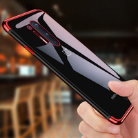 Bakeey pour OnePlus 8 Pro Placage Antichoc Non-Jaune Transparent Soft TPU Pro Étui de protection