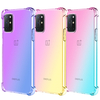 Bakeey pour OnePlus 8T couleur dégradée avec coussin gonflable à quatre coins antichoc translucide Soft étui de protecti