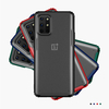 Bakeey pour OnePlus 8T étui avec pare-chocs à quatre coins micro-mat translucide antichoc anti-empreintes digitales PC é