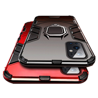 Bakeey pour OnePlus 9 Pro étui Armor magnétique antichoc avec support de bague à rotation à 360 ° support PC Pro étui pr