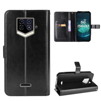 Bakeey pour Oukitel WP15 étui à rabat magnétique avec plusieurs fentes pour cartes portefeuille support pliable en cuir