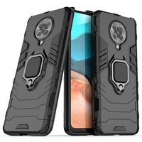Bakeey pour Poco F2 Pro Boîtier Armor Antichoc Anti-empreintes digitales avec rotation à 360 ° Support de bague magnétiq