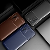 Bakeey pour POCO F3 Global Version étui de luxe en fibre de carbone avec protecteur dobjectif étui de protection en