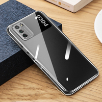 Bakeey pour POCO M3 étui cristal clair Transparent Ultra-mince non jaune avec protecteur dobjectif Soft étui de pro