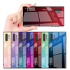 Bakeey Étui de protection en verre trempé dégradé pour Samsung Galaxy Note 10/Note 10 5G/Note 10+/Note 10+ 5G Couverture