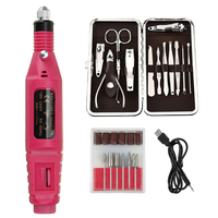 Bits de machine de perceuse à ongles électrique USB 6File outil coupe-ongles ensemble outil de manucure dart acryli