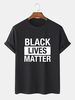 Black Lives Matter Slogan Chemises 100% coton T-shirts manches courtes T-shirts