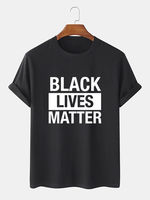 Black Lives Matter Slogan Chemises 100% coton T-shirts manches courtes T-shirts