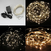 Blanc chaud 10m / blanc 100 LED fil de cuivre LED jeux de lumières lampe 12v