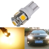 Blanc chaud 3000K T10 W5W 5SMD 5050 LED voiture jeu côté lampe lumière