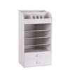 Blanc En Plastique Bijoux Sac De Rangement Cosmétique Petit Tiroir Organisateur Boîte Multi-fonctionnelle Bureau Article