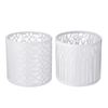 Blanc LED lampes de plafond de table en métal abat-jour abat-jour couvercle de la lampe