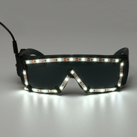 Blanc LED Lunettes Light Up Glow Lunettes De Soleil Lunettes De Soleil Shades Nightclub Party Decor