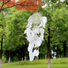 BlancdentellefleurDreamcatchercarillonséoliens style indien plume pendentif Dream Catcher