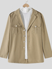 Blazer à manches longues élégant pour homme avec poche à épaulette