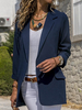 Blazers à col rabattu à manches longues pour femmes