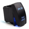 Bleu clair pour utv polaris rzr xp 900 arrière pour bascule interrupteur rétro-éclairé LED 1000 ranger