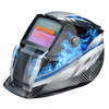 Bleu flamme solaire Auto Darkening soudeurs Masque de soudage Masque Mode de meulage Automatique