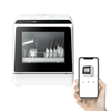 BLITZHOME®BH-CDW1 Smart Portable Countertop Dishwasher with APP Control,  4-6 Sets Big Capacity,  Dual Water Inlet Modes, 