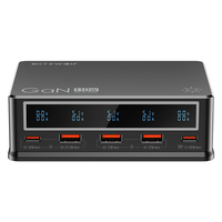 Blitzwolf® BW-i9 110W 5-Port USB PD Digital Display Desktop Charger 3USB-A+2USB-C PD3.0 QC3.0 PPS AFC FCP SCP PE APPLE F