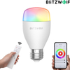 BlitzWolf® BW-LT27 AC100-240V RGBWW + CW 9W E27 APP Smart LED APP Fonctionne avec Alexa Google Assistant + IR Télécomman