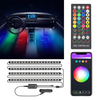 BlitzWolf® BW-LT35 Bluetooth RGBIC bandes déclairage intérieur de voiture avec 3 méthodes de contrôle simples Effet