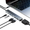 BlitzWolf® BW-NEW TH11 5 in 1 USB Hubs with Dual HDMI 4K@30Hz / VGA/ USB3.0 / 100W PD Charging / Type C Docking Station