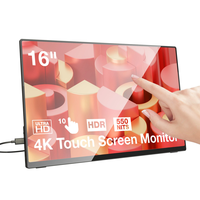 BlitzWolf® BW-PCM5 Pro 16 Inch Touchable 4K UHD Type C Portable Computer Monitor Gaming Display Screen for Smartphone Ta