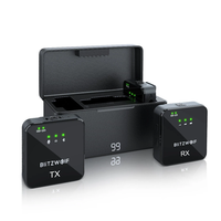 BlitzWolf® BW-SX63 3 in 1 Wireless Lavalier Microphone with 1000mAh Charging Case iOS Type-C 3.5mm Jack DSP Intelligent