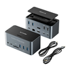 BlitzWolf® BW-TH13 18-in-1 USB C Docking Station with M.2 SSD Enclosure Quadruple Display SD/TF Card Slot RJ45 Ethernet