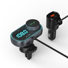 BlitzWolf® BW-BC3 Transmetteur FM Bluetooth V5.0 30W PD + 18W QC3.0 Chargeur de voiture USB RVB rétroéclairé LED Adaptat