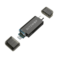 BlitzWolf® BW-CR1 Type-C Lecteur de carte SD / TF USB3.0 5Gbps Lecteur de carte mémoire haute vitesse pour ordinateur Sm