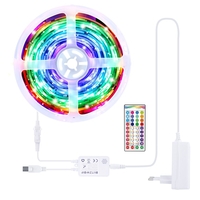 BlitzWolf® BW-LT33 5M WS2811 5050 Smart IC Music Magic LED Kit de bande lumineuse EU/US Plug + 40Keys IR Télécommande DC