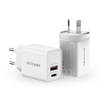BlitzWolf® BW-S20 20W 2-Port PD3.0 QC3.0 Prise en charge du chargeur mural FCP AFC Charge rapide EU AU Adaptateur de pri