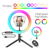 BlitzWolf® BW-SL5 10 pouces RGB Anneau lumineux LED Dimmable Selfie Ring Lamp pour YouTube Tiktok Live Stream Makeup ave