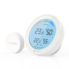 BlitzWolf® BW-WS01 Moniteur de température et dhumidité sans fil Station météo avec rétroéclairage blanc Indicateur