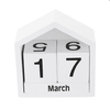 Bloc de bois calendrier maison décoration créative ornements de bureau