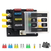 Bloc de fusible de bateau de voiture 6 voies LED boîte de jonction de fusible boîte à bornes de fusible de lame 12V / 24