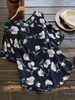 Blouse imprimée à imprimé floral en coton pour femmes